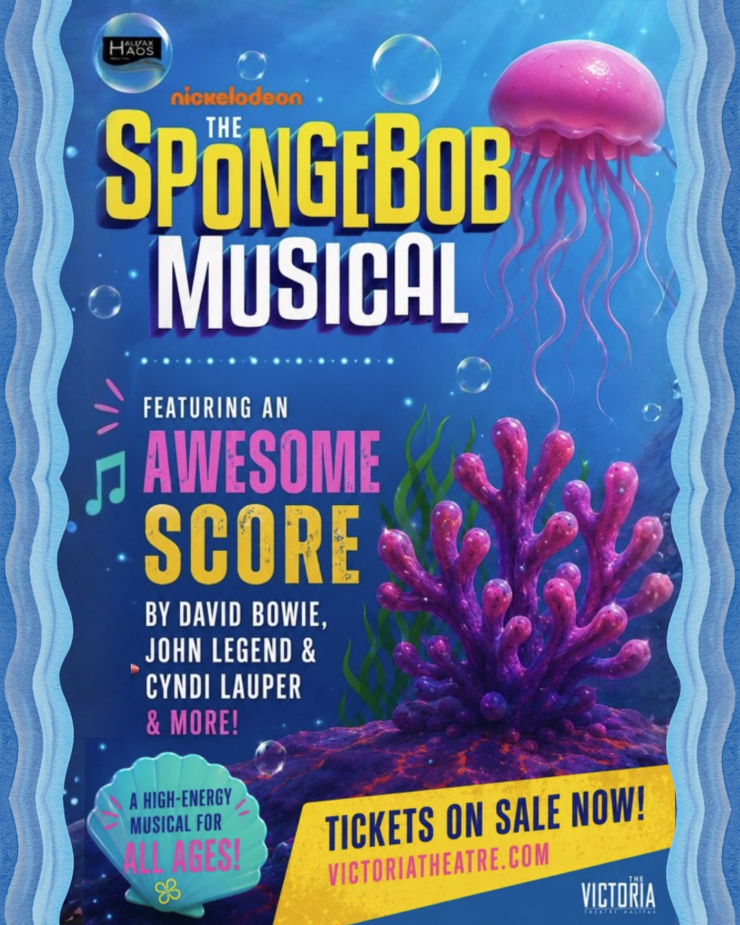 The SpongeBob Musical at Victoria Theatre, Halifax. 