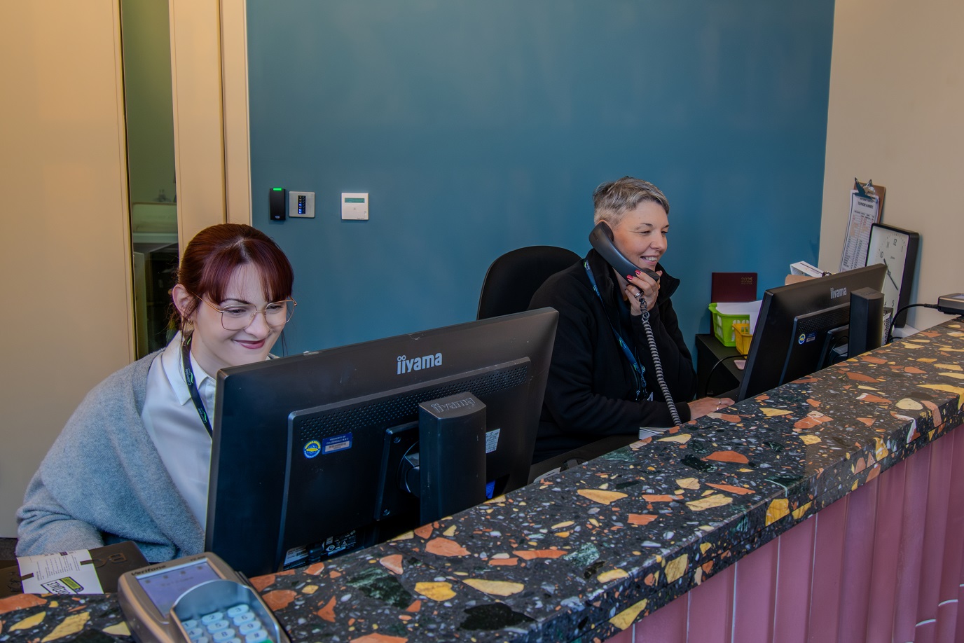 Staff in new box office