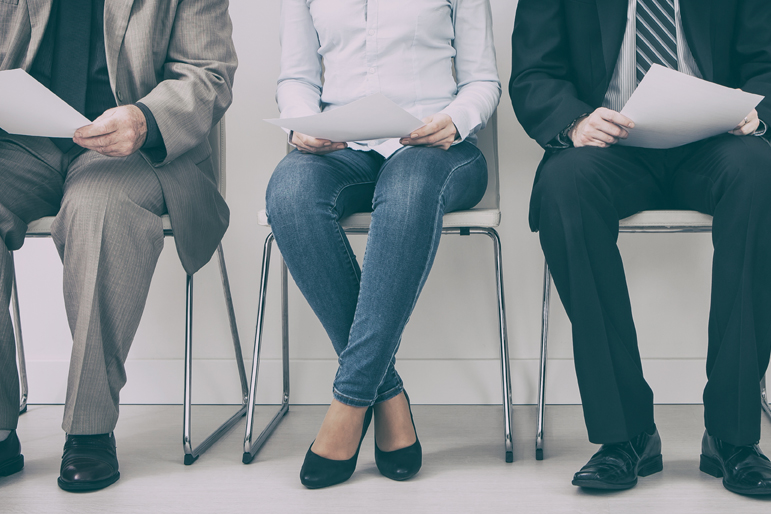 People waiting for inerview