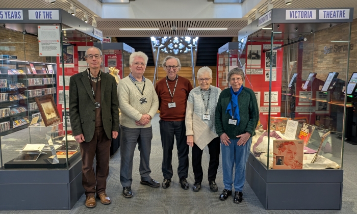 The Friends of the Victoria Theatre with the exhibition at Halifax Central library