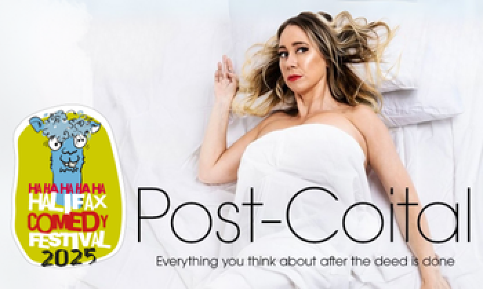 Comedian Tiff Stevenson appearing at the Halifax Comedy Festival with Post Coital