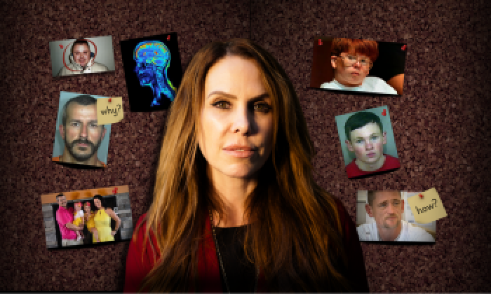 Promotional banner for the show Murderous Minds with Emma Kenny appearing at the Victoria Theatre Halifax 